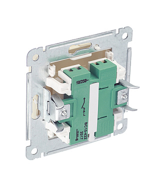 Выключатель Hegel Master одноклавишный встраиваемый слоновая кость с самовозвратом и подсветкой (ВС10-432-01)