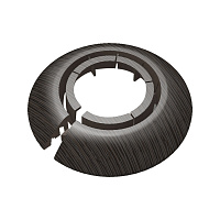 Обвод для труб ПВХ декоративный Идеал 25-34 мм венге темный (2 шт.)