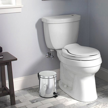 Ведро для мусора Fora с крышкой 3 л металл хром с педалью