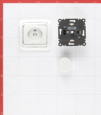 Диммер Makel Mimoza одноклавишный встраиваемый белый (12093)