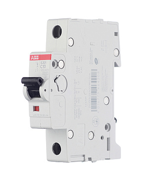 Автоматический выключатель модульный ABB S201 1P 10А тип C 6 кА 220 В (2CDS251001R0104)