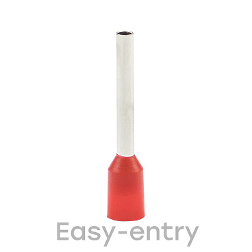 Наконечник штыревой втулочный изолированный EKF PROxima НШВИ 12 мм х 1 кв. мм (50 шт.)