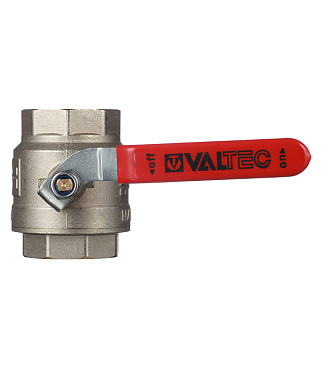 Кран шаровой латунный Valtec Base 2 ВР(г) х 2 ВР(г) ручка прямой (VT.214.N.09)