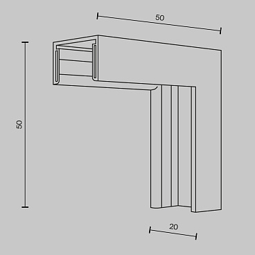 Комплектующие для накладной трековой системы Technical TRA172ICL-11B