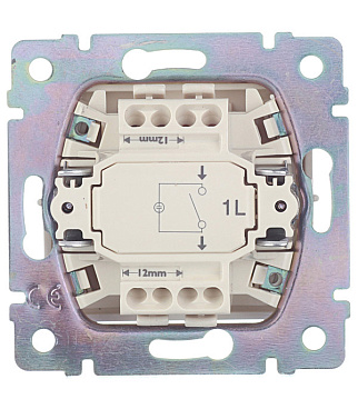 Выключатель Legrand Valena одноклавишный встраиваемый слоновая кость с подсветкой (695601)