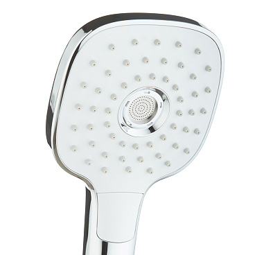 Лейка для душа Iddis Sena 112х255 мм 3 режима без шланга пластик белая/хром (SEN3F00i18)