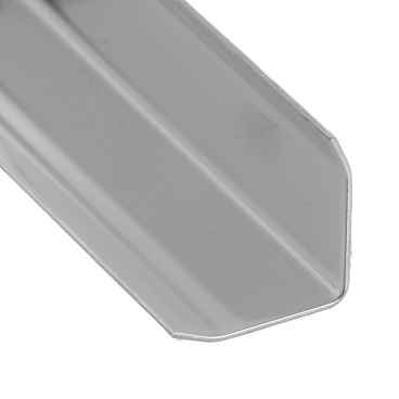 Уголок для плитки полированный скошенный край нержавеющая сталь 2700х20х20 мм