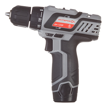 Дрель-шуруповерт аккумуляторная Интерскол ДА-12ЭР 12 В 2 Ач Li-Ion 2 АКБ и ЗУ (434.2.2.20)