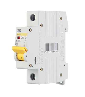 Автоматический выключатель модульный IEK Karat ВА 47-29 1P 40А тип C 4,5 кА 220 В (MVA20-1-040-C)