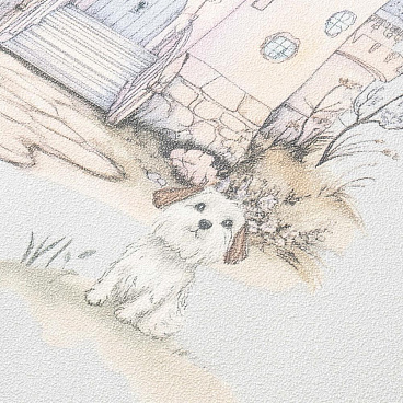 Обои компакт-винил на флизелиновой основе Erismann Kids`Story 60948-03 (1,06х10,05 м)