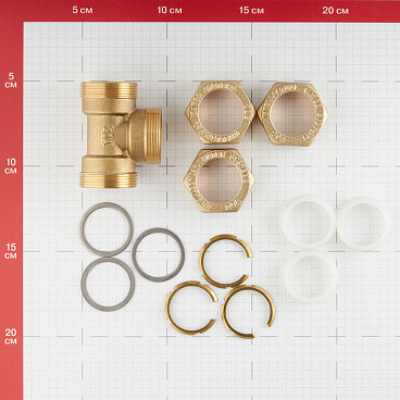 Тройник Stahlmann IWS EasyFix 20 х 20 х 20 мм для гофрированных труб