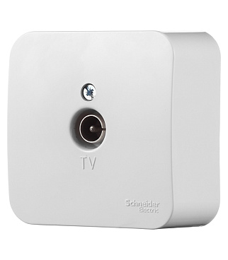 Розетка телевизионная Systeme Electric Blanca накладная белая (BLNTA000011)