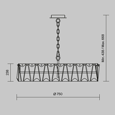 Подвесной светильник Maytoni MOD043PL-08G