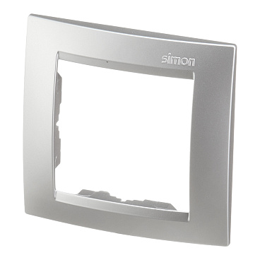 Рамка Simon 15 одноместная алюминий (1500610-033)