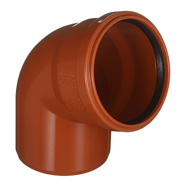 Отвод Ostendorf KGВ d110 мм 67° пластиковый для наружной канализации (220230)