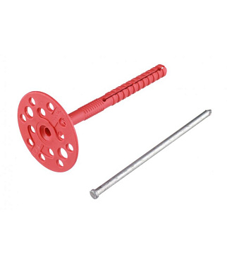 Дюбель для теплоизоляции Tech-Krep 10х120 мм металлический гвоздь (250 шт.)