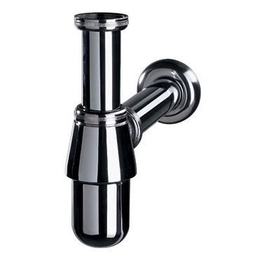 Сифон для раковины Wirquin Classic 1 1/4х32 мм без выпуска с соединением 32 мм с отводом хром (SL211B/30975128)