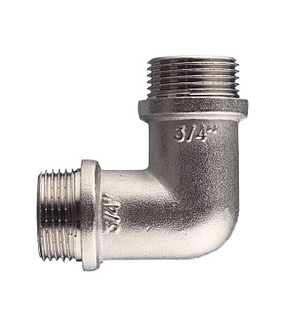 Угол Valtec 3/4 НР(ш) х 3/4 НР(ш) латунный (VTr.093.N.0005)