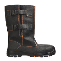 Сапоги рабочие кожаные с защитным композитным носком размер 45 черные Prosafe (8743РКВНМ-5)