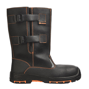 Сапоги рабочие кожаные с защитным композитным носком размер 45 черные Prosafe (8743РКВНМ-5)