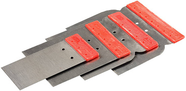 Поверхностные шпатели STAYER в наборе, нержавеющие, 4шт: 50, 80, 100, 120мм