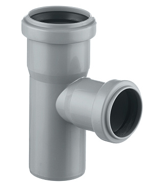 Тройник Ostendorf HTEA d50х40 мм 87° пластиковый для внутренней канализации (112410)