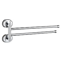 Полотенцедержатель РМС А10 155 мм двойной поворотный на шуруп нержавеющая сталь хром (A1024)