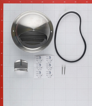 Выход вентиляционный стенной стальной Era d125 мм