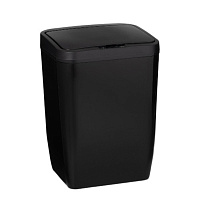 Ведро для мусора Доляна с крышкой 12 л пластик черное сенсорное