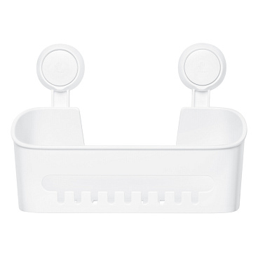 Полка для ванной Master House Нодрил 210х142х300 мм пластик белая (75963)