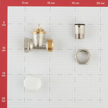 Клапан термостатический Valtec 1/2 НР(ш) х 1/2 ВР(г) для радиатора (VT.032.N.04)