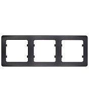 Рамка Hegel Master трехместная черная (Р403-08)