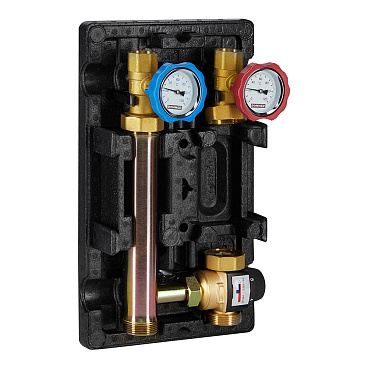 Насосная группа Rommer 35-60С 1 ВР(г) х 1 1/2 НР(ш) с термостатическим смесительным клапаном без насоса (RDG-1002-002501)