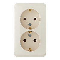 Розетка Systeme Electric Этюд накладная кремовая (PA16-007K)