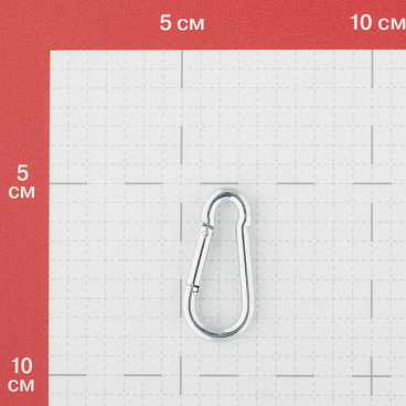 Карабин пружинный d4 мм 40 мм DIN 5299