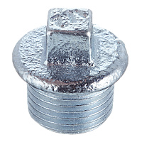 Заглушка Gebo Platinum (290-4V) 1/2 НР(ш) чугунная оцинкованная