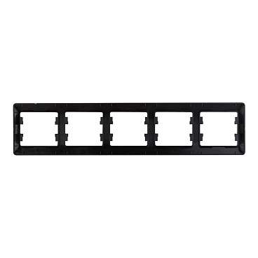 Рамка Systeme Electric Glossa пятиместная антрацит (GSL000705)