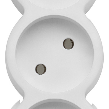 Удлинитель Düwi 3 розетки 1,5 м ПВС 2х0,75 кв.мм 10 А 2,2 кВт белый (32001 4)