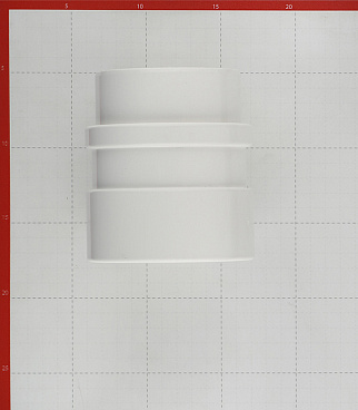 Муфта водосточной трубы Docke Lux пластиковая соединительная d100 мм пломбир RAL 9003