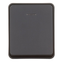 Выключатель Systeme Electric AtlasDesign Profi54 одноклавишный накладной антрацит с подсветкой (ATN544013)