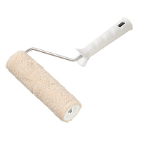 Валик натуральный мех 180 мм d42 мм ворс 12 мм для алкидной основы с ручкой