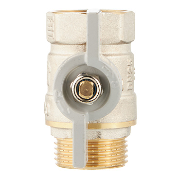 Кран шаровой латунный СТМ 1 ВР(г) х 1 НР(ш) бабочка прямой