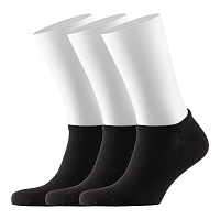 Носки мужские низкие Hesler кардная пряжа 44-46 черные (3 пары)