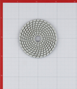 Круг алмазный шлифовальный по камню Trio-Diamond гибкий d100 мм P400 для мокрого шлифования