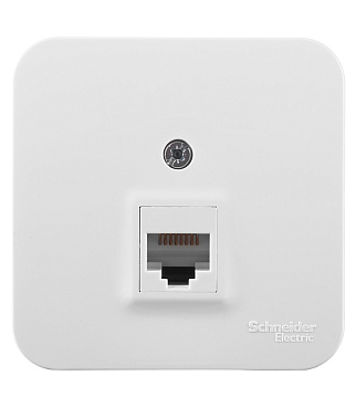 Розетка компьютерная Systeme Electric Blanca накладная белая RJ45 (BLNIA045001)