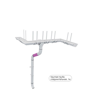 Труба водосточная Grand Line металлическая d90 мм 1 м темно-коричневый RR 32