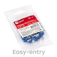 Наконечник штыревой втулочный изолированный EKF PROxima НШВИ 8 мм х 2,5 кв. мм (50 шт.)