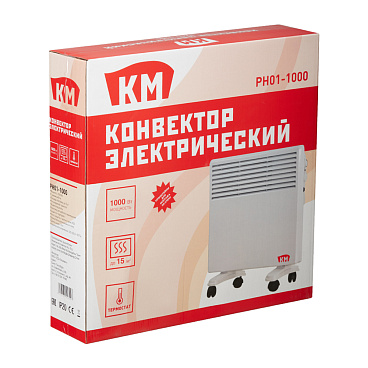 Конвектор электрический КМ механический термостат 1000 Вт