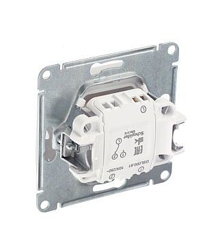 Переключатель Systeme Electric Glossa одноклавишный встраиваемый белый (GSL000161)