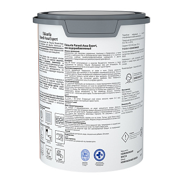 Лак акриловый интерьерный Tikkurila/Tikkivala Paneeli-Assa Expert основа EP бесцветный 0,9 л матовый